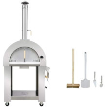 Hyxion Pizza Oven outdoor kitchen kamado grill 2-3 People charcoal barbecue machine stainless steel bbq grill with bbq tools